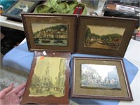 4-- VINTAGE WALL ART PICTURES