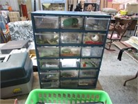 HARDWARE CONTAINER W/ FISHING TACKLE