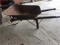 Early Wheelbarrow with Metal Wheel