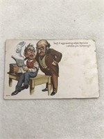 Postmarked 1907 cartoon postcard isn’t it