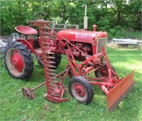 Farmall Cub with Blade & Sickle More. Good Tires.