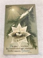 Postmarked 1908 Christmas postcard