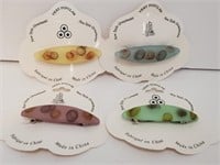 Set of 4 - Assorted Color Hair Clips