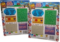 NEW-2 Pack-Fun & Game for the Road Travel Suqares