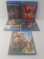 NEW SET OF 5 SEALED BLUE RAY DVD's $ 50