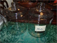 Glass counter jars