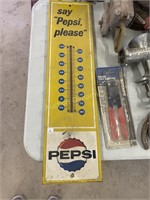 Outdoor Pepsi Thermometer