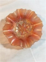 Carnival glass grape pattern Bowl