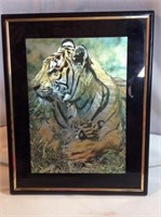 Foil 3-D tiger picture