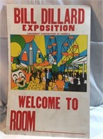 Antique amusement Park fair sign Bill Dillard