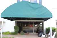 Green Bank front door awning