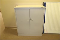 Tennsco three shelf metal filing cabinet enclosed