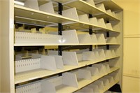 Metal file organizer shelving unit 110" 17" x 90"