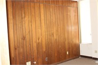8' H Walnut stained paneling throughout three offi