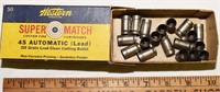 VINTAGE WESTERN SUPERMATCH 45 AUTO BOX AND CASINGS
