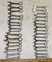 LOT - METRIC & SAE SHORTY WRENCHES