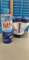 Hth clarifier and chlorine dispenser