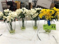 Decorative Flower Vases-Lot of Four(4)