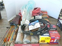 GROUP CAR FILTERS, BELTS, QUIVER WITH ARROWS, NEW