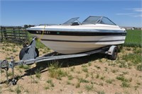 Calkin Boat Trailer & Bayliner Capri Boat