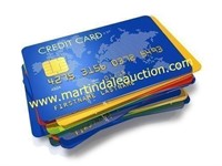 CREDIT CARDS WILL BE PROCESSED AT END OF AUCTION