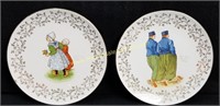 2) Vintage Sevres Decorative Collector Plates