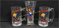 1987 Bud Light Spuds Mackenzie Beer Glasses