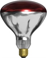 GE Lighting R40 Heat Lamp, Red, 250-Watt