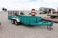6' X 15' TANDEM AXLE STEEL DECK TRAILER WITH