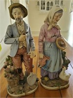 CERAMIC FIGURINES, 13”