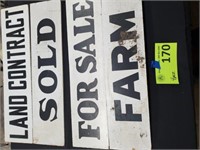 Wooden Farm For Sale Signs