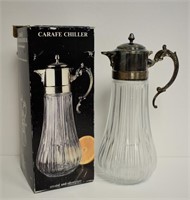 Carafe Chiller - Crystal and Silverplate