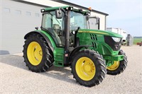 2014 JOHN DEERE 6125R MFWD TRACTOR - 2075 HOURS