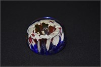 Blown Glass Floral Paperweight