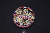 Floral Glass Paperweight