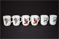 Mickey Mouse Collector Coffee Cups Anchor Hocking