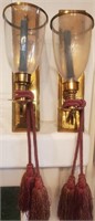 193 - 2 WALL SCONCE CANDLE HOLDERS 16.5"L