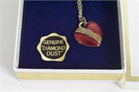 Royal Red Heart Pendant Necklace