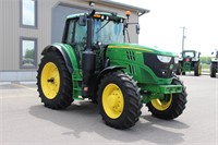 2016 JOHN DEERE 6145M MFWD TRACTOR - 1737HRS