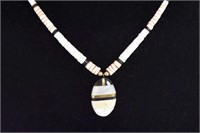Heishi Necklace with Pendant
