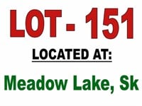 Lot 151 LOCATED AT: Meadow Lake, Sk