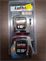 2-pc Lufkin Legacy Tape Measures; 16' & 25'