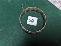 Vintage Wide Sterling Bangle Bracelet 18.8 grams
