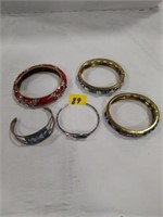 5 Heavy Bangle bracelets