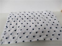 Laundry Bag, White With Navy Dots
