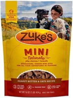 Zuke'S Mini Naturals Peanut Butter & Oats