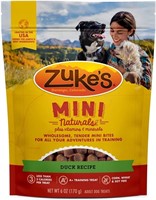 Zuke'S Mini Naturals Duck Recipe Dog Treats 2 pack