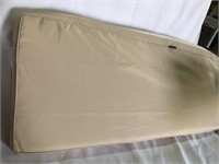 Patio sofa cushion with cover