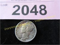 Uncirculated 1941  Mercury dime  toning