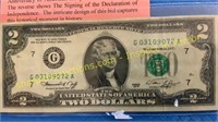Old 2 dollar bill